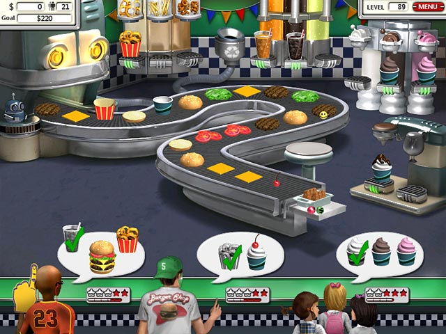 burger shop free online game